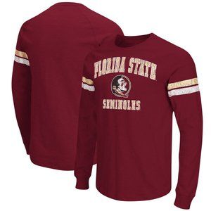 NWT Garnet Florida State Seminoles Stripe T-Shirt